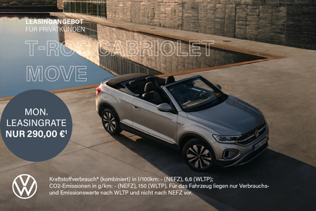 VW T-Roc Cabriolet MOVE Privatleasing