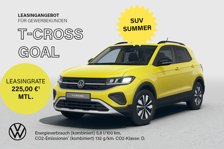 VW SUV Summer T-Cross GOAL Geschäftsleasing