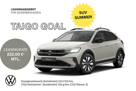 VW SUV Summer Taigo GOAL Geschäftsleasing
